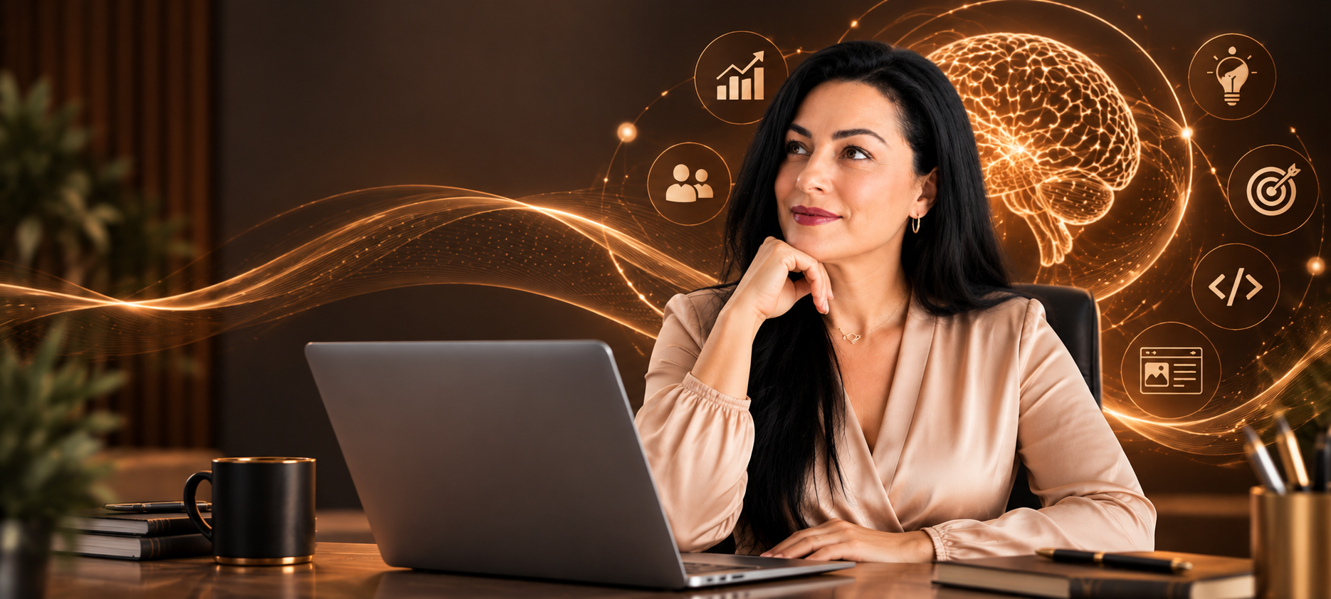 Viziune digitală într-un birou elegant – Psychology Web Design
